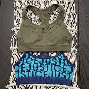 Girls Justice Sports Bras Size 30 and 32